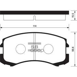 Купить КОЛОДКИ ТОРМОЗНЫЕ ПЕРЕДНИЕ SANGSIN BRAKE SP1255