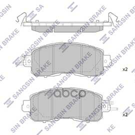 Купить КОЛОДКИ ПЕРЕДНИЕ NISSAN TEANA III (L33) 2014-> SANGSIN BRAKE SP1765