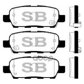 Купить КОЛОДКИ ТОРМОЗНЫЕ ЗАДНИЕ SANGSIN BRAKE SP1184