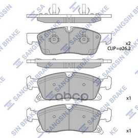 Купить КОЛОДКИ ПЕРЕДНИЕ JEEP GRAND CHEROKEE IV 2010->/MB GL(X166)/ML(W166) SANGSIN BRAKE SP1945