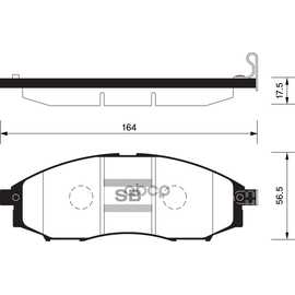 Купить КОЛОДКИ ТОРМОЗНЫЕ ДИСКОВЫЕ NISSAN PICK 2.4I/2.5DI 4WD 02 SP2078