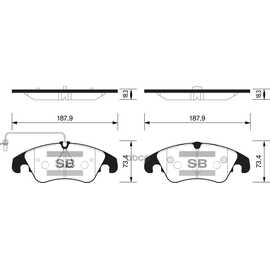 Купить КОЛОДКИ ТОРМОЗНЫЕ ПЕРЕДНИЕ SANGSIN BRAKE SP2145