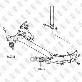 Купить САЙЛЕНТБЛОК ЗАДНЕЙ БАЛКИ TOYOTA AURIS/COROLLA/VERSO 07-> FIXAR FG0723