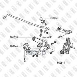 Купить САЙЛЕНТБЛОК ЗАДНЕГО НИЖНЕГО РЫЧАГА L=R HONDA CR-V 07-> FIXAR FG0645