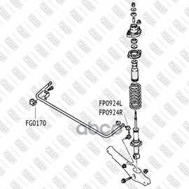 Купить ТЯГА ЗАДНЕГО СТАБИЛИЗАТОРА R PSA C-CROSS/4007/MMC ASX/LANCER X/OUTLANDER II FIXAR FP0924R