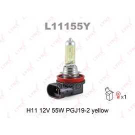 Купить ЛАМПА 12V H11 55W PGJ19-2 LYNXAUTO YELLOW 1 ШТ. КАРТОН L11155Y