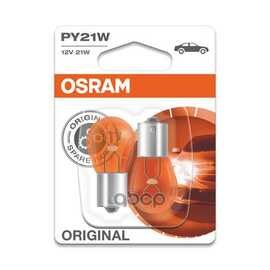 Купить ЛАМПА 12V PY21W 21W BAU15S OSRAM ORIGINAL LINE 2 ШТ. БЛИСТЕР 7507-02B