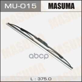 Купить ЩЕТКА СТЕКЛООЧИСТИТЕЛЯ 375 ММ КАРКАСНАЯ 1 ШТ MASUMA FLAT WIPER BLADE MU-015