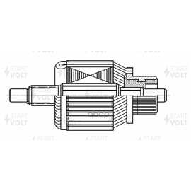 Купить РОТОР СТАРТЕРА ДЛЯ А/М NISSAN X-TRAIL T30 (01-)/PRIMERA (01-) 2.0I/2.5I МT (SR 1404)