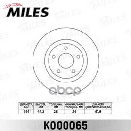 Купить ДИСК ТОРМОЗНОЙ ПЕРЕДНИЙ NISSAN QASHQAI 07-/X-TRAIL 07-/RENAULT KOLEOS 08- (TRW DF4964) K000065