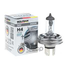 Купить ЛАМПА 24V H4 75/70W P45T WOLFRAM HALOGEN BULB 1 ШТ. КАРТОН 34208