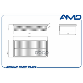 Купить ФИЛЬТР ВОЗДУШНЫЙ 9186262/AMD.FA613 AMD