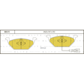 Купить КОЛОДКИ ТОРМОЗНЫЕ ДИСКОВЫЕ ПЕРЕДНИЕ AUDI A2 2/00-SKODA FABIA 9/00- BB0193