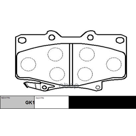 Купить КОЛОДКИ ТОРМОЗНЫЕ ДИСКОВЫЕ ПЕРЕДНИЕ TOYOTA LAND CRUISER 2.4-4.5/2.4D-4.2TD 90 (НОВ АРТ GK1019) CKT-5