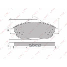 Купить КОЛОДКИ ТОРМОЗНЫЕ ПЕРЕДНИЕ ПОДХОДИТ ДЛЯ PEUGEOT 308 07/3008 1.6 09 BD-6102