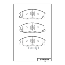 Купить КОЛОДКИ ТОРМОЗНЫЕ ДИСК. С АНТИСКРИПН.ПЛАСТ. D11103MH