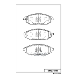 Купить КОЛОДКИ ТОРМОЗНЫЕ D11271MH