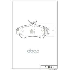 Купить КОЛОДКИ ТОРМОЗНЫЕ ДИСКОВЫЕ ПЕР.NISSAN ALMERA 00-,PRIMERA 93-03 D1180H