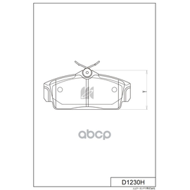 Купить КОЛОДКИ ТОРМОЗНЫЕ ДИСКОВЫЕ ПЕР.NISSAN ALMERA 00-,PRIMERA 96-02 D1230H