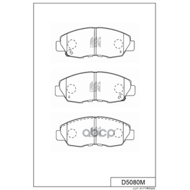 Купить КОЛОДКИ ТОРМОЗНЫЕ ДИСКОВЫЕ ПЕР. HONDA ACCORD 2.0-3.0 92-98,98- D5080M