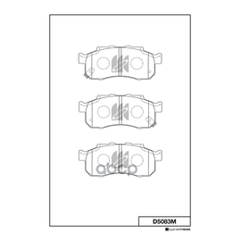 Купить КОЛОДКИ ТОРМОЗНЫЕ ДИСКОВЫЕ D5083M