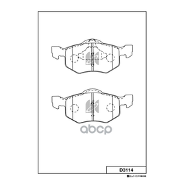 Купить КОЛОДКИ ТОРМОЗНЫЕ ДИСКОВЫЕ ПЕРЕДНИЕ FORD MAVERICK 03- D3114