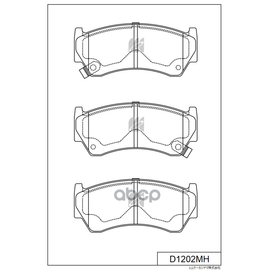 Купить КОЛОДКИ ТОРМОЗНЫЕ ДИСКОВЫЕ ПЕР. NISSAN ALMERA 95-00 D1227MH