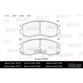 Купить КОЛОДКИ ТОРМОЗНЫЕ ПЕРЕДНИЕ (СМЕСЬ SEMI-METALLIC) MITSUBISHI GALANT/LANCER 1.8-2.0 88-00 (TRW GDB1128) E100470