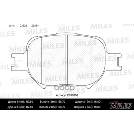 Купить КОЛОДКИ ТОРМОЗНЫЕ ПЕРЕДНИЕ (БЕЗ ДАТЧИКА) (СМЕСЬ SEMI-METALLIC) TOYOTA CELICA/COROLLA 1.8-2.0D 99- (TRW GDB3316) E100352