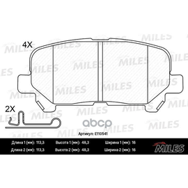 Купить КОЛОДКИ ТОРМОЗНЫЕ ЗАДНИЕ (СМЕСЬ SEMI-METALLIC) HONDA PILOT 08-/ACURA MDX 06- E110541