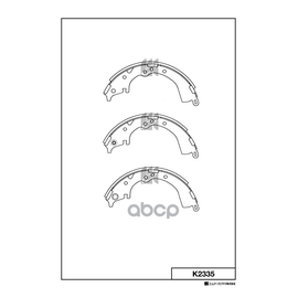 Купить КОЛОДКИ ТОРМОЗНЫЕ БАРАБАННЫЕ K2335