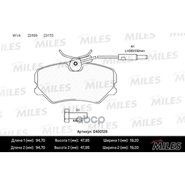 Купить КОЛОДКИ ТОРМОЗНЫЕ ПЕРЕДНИЕ (С ДАТЧИКОМ + БОЛТЫ) (СМЕСЬ LOW-METALLIC) PEUGEOT 306 93-01/405 92-96/IKCO SAMAND (TRW GDB1039) E400128