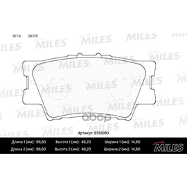 Купить КОЛОДКИ ТОРМОЗНЫЕ ЗАДНИЕ (СМЕСЬ CERAMIC СЕРИЯ PRO) RAV 4 06/CAMRY 2.4/3.5 06 (TRW GDB3426) E510060