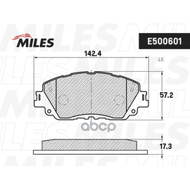 Купить КОЛОДКИ ТОРМОЗНЫЕ ПЕРЕДНИЕ (СМЕСЬ CERAMIC СЕРИЯ PRO) TOYOTA CAMRY 18- E500601