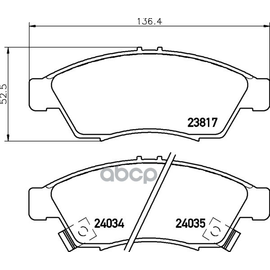 Купить КОЛОДКИ ТОРМОЗНЫЕ ДИСКОВЫЕ К-Т 4 ШТ. MDB2326