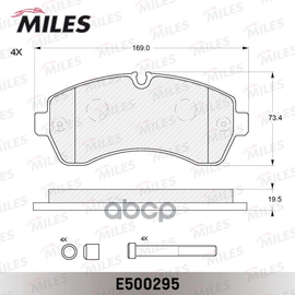 Купить КОЛОДКИ ТОРМОЗНЫЕ ПЕРЕДНИЕ (СМЕСЬ CERAMIC СЕРИЯ PRO) MERCEDES-BENZ SPRINTER 06/CRAFTER (5Т) 06 (TRW GDB1696) E500295