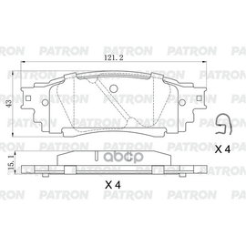 Купить КОЛОДКИ ТОРМОЗНЫЕ ДИСКОВЫЕ ЗАД. TOYOTA CAMRY/C-HR/COROLLA/RAV4 17- / LEXUS RX 15- PBP281