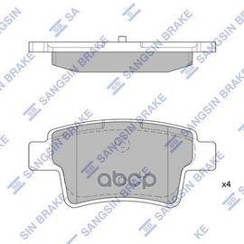 Купить КОЛОДКИ ТОРМОЗНЫЕ ДИСКОВЫЕ CITROEN C4 PICASSO 1.8/2.0 16V/1.6HDI/2.0HDI 06 SP1831