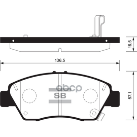 Купить КОЛОДКИ ТОРМОЗНЫЕ ДИСКОВЫЕ HONDA CIVIC 03 SP1435