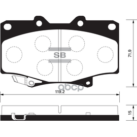 Купить КОЛОДКИ ТОРМОЗНЫЕ ДИСКОВЫЕ TOYOTA LAND CRUISER 2.4-4.5/2.4D-4.2TD 90 SP1217