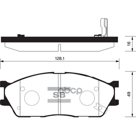 Купить КОЛОДКИ ТОРМОЗНЫЕ ДИСКОВЫЕ KIA RIO SF 1.3/1.5 02-05 SP1164