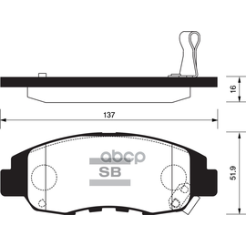 Купить КОЛОДКИ ТОРМОЗНЫЕ ДИСКОВЫЕ HONDA ACCORD ALL 90-93/CR-V 2.0I 02 SP1231