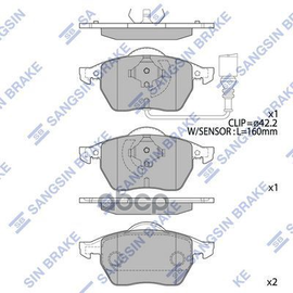 Купить КОЛОДКИ ТОРМОЗНЫЕ ДИСКОВЫЕ AUDI A3 1.8I/1.9TDI Q 96-03,VW GOLF IV 1.8T/2.3I 99-03 SP2097