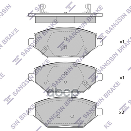 Купить КОЛОДКИ ТОРМОЗНЫЕ CHAVROLET SPARK 16- ПЕРЕДНИЕ SP4278