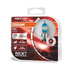 Купить ЛАМПА Г/С HB3 (60W) P20D NIGHT BRAKER LASER +150% 2ШТ 12V 9005NL-HCB 4052899992078