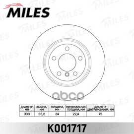 Купить ДИСК ТОРМОЗНОЙ ПЕРЕДНИЙ D330ММ. BMW 5 F10/11 10- (TRW DF6616S) K001717