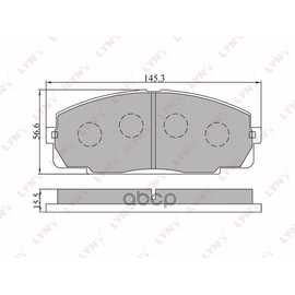 Купить КОЛОДКИ ТОРМОЗНЫЕ LYNXAUTO BD-7508