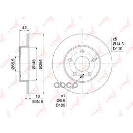 Купить ДИСК ТОРМОЗНОЙ ЗАДНИЙ (264X10) ПОДХОДИТ ДЛЯ OPEL ASTRA G-H 1.2-2.2D 99 / MERIVA 1.3D-1.8 03 / ZAFIRA A/B 1.6-2.2D 99 BN-1119