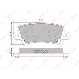 Купить КОЛОДКИ ТОРМОЗНЫЕ LYNXAUTO BD-7541