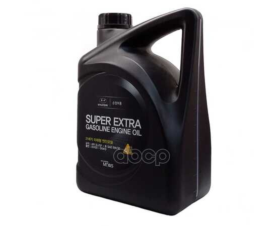 Купить МАСЛО МОТОРНОЕ ПОЛУСИНТЕТИЧЕСКОЕ HYUNDAI/KIA SUPER EXTRA GASOLINE 5W-30 4Л 05100-00410